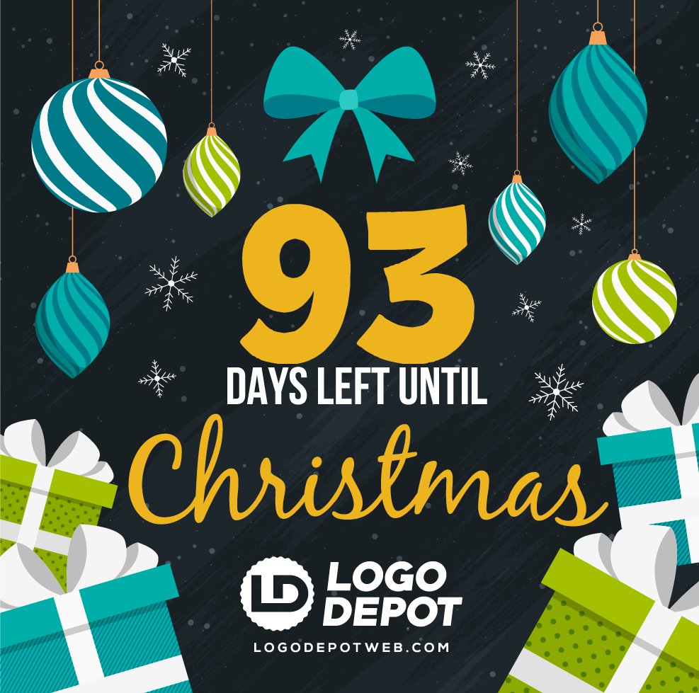Logo Depot, Wichita, Kansas. Did you know there are 93 days left until Christmas! It's time to start preparing for the holiday season and all the business promotional needs you'll need to finish out 2021.