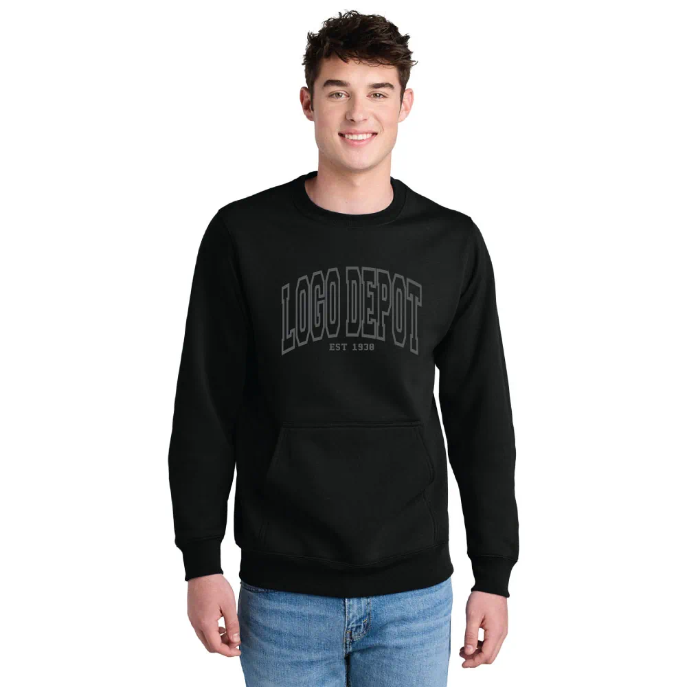 Port & Co™ Core Fleece Crewneck Pocket Sweatshirt
